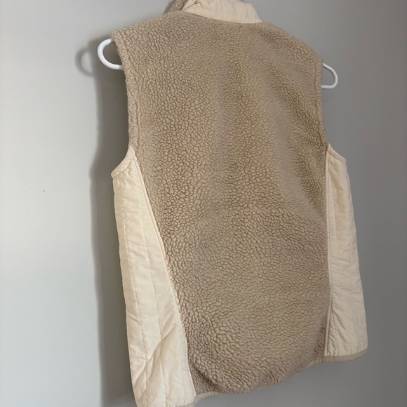 Patagonia Women’s Fleece Vest Cream Beige Size Small - Picture 5 of 6